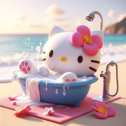Cute Hello Kitty Handheld Home Shower